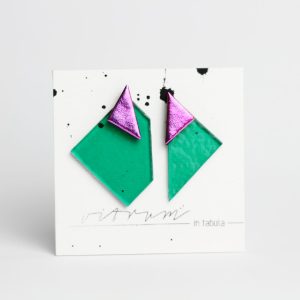 D.D. - emerald green + pink purple smooth