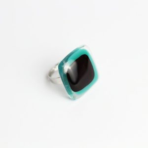 Prsten OBI - green teal | M