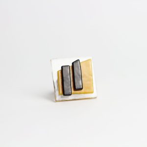 Prsten NOX - golden green