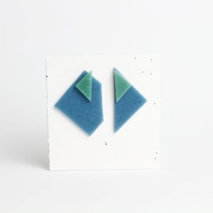 DUO - blue dusty + green mineral