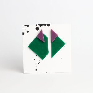DUO - green jade + plum