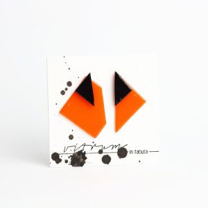 DUO - orange tangerine + black