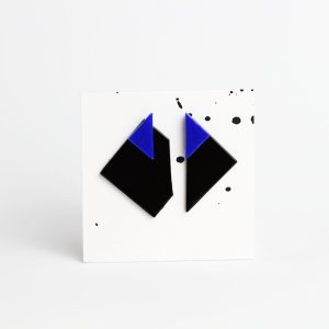 DUO - black + blue cobalt deep