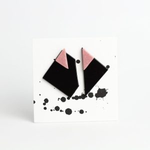 DUO - black + salmon pink