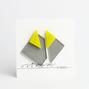 DUO - grey light transparent + canary yellow
