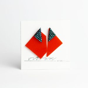 D.D. - orange pimento + green blue dot