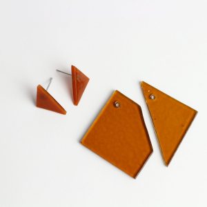 MS | amber transp. + burnt orange - DUO