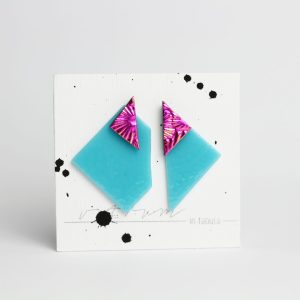 D.D. - blue turquoise + pink florentine