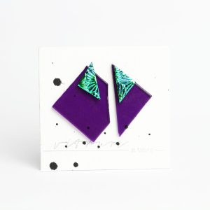 D.D. - dark purple transp. + green florentine