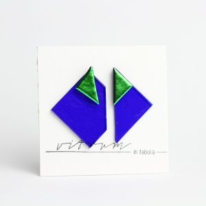 D.D. - blue cobalt deep transp. + green smooth