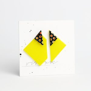 D.D. - canary yellow + orange green dot