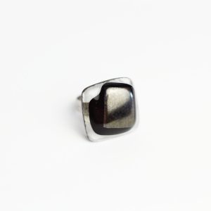 MS | golden metallic silver - prsten OBI