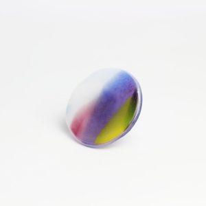 MS | blue-pink-yellow fusion - NOVE prsten