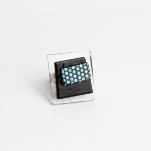 Prsten NOX - green blue dot