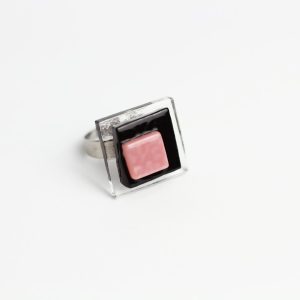 Prsten NOX - salmon pink
