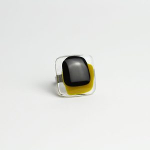 Prsten OBI - golden green | M