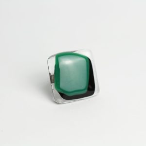 Prsten OBI - green jade | L