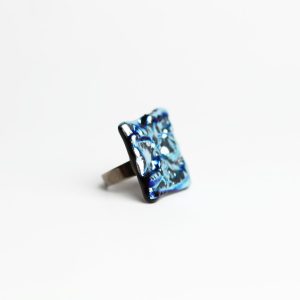 MS | blue silver ripple - NUA prsten