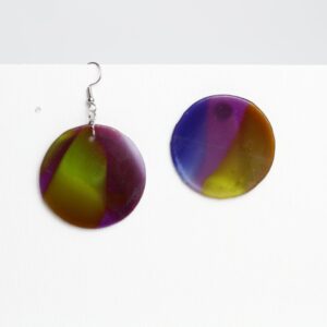 SAMPLE SALE - green & violet fusion
