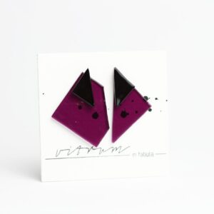 DUO - dark plum transp. + black