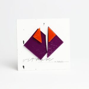 DUO - dark plum transp. + orange